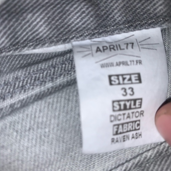 April77 Grey Jeans Size 33 - Picture 8 of 8